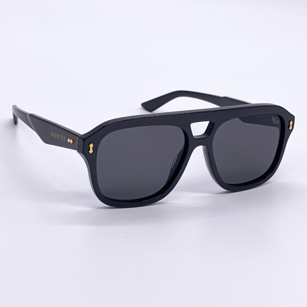 NEW GUCCI GG1263S 001 UNISEX NEW COLLECTION AVIATOR SUNGLASSES GUCCI - Picture 6 of 10
